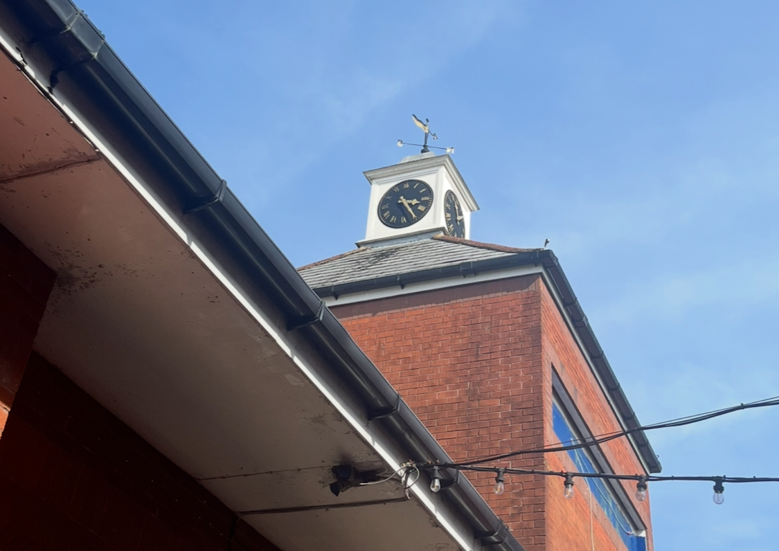 Lace Walk Clock, Honiton  — stopped public clock