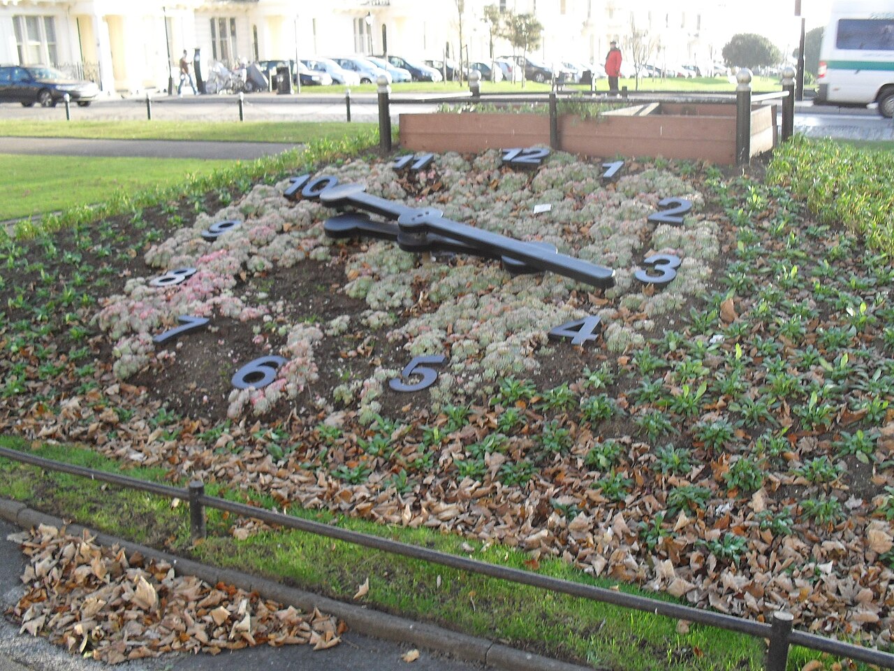 Hove Floral Clock — stopped public clock