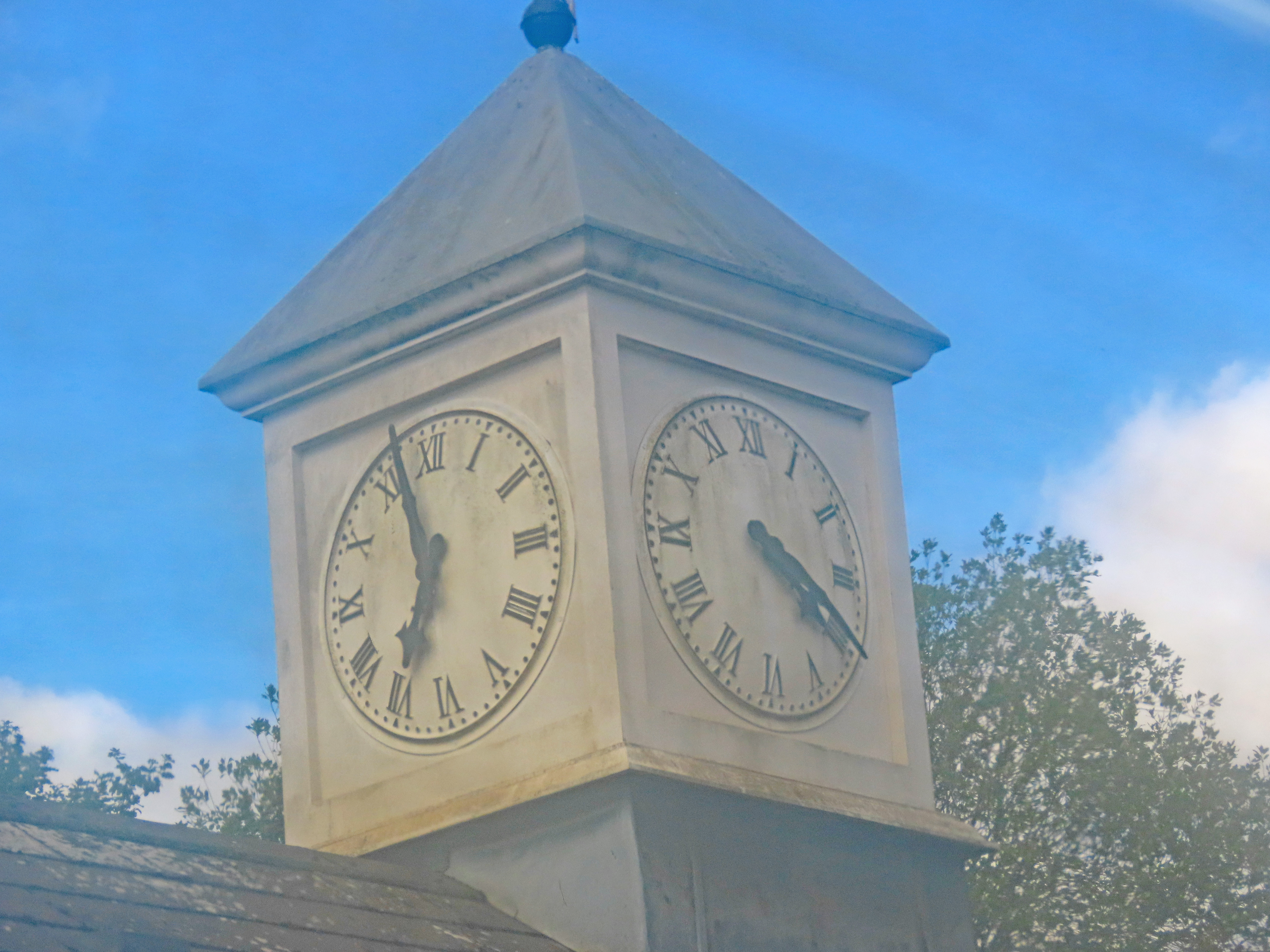 Langley Green Station Centro clocks — stopped public clock